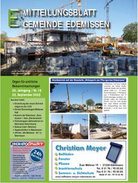 Mitteilungsblatt Edemissen 23.09.2023 Nr. 19-x